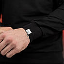 Світшот Pobedov чорний із синім гербом України (вишивка), фото 5