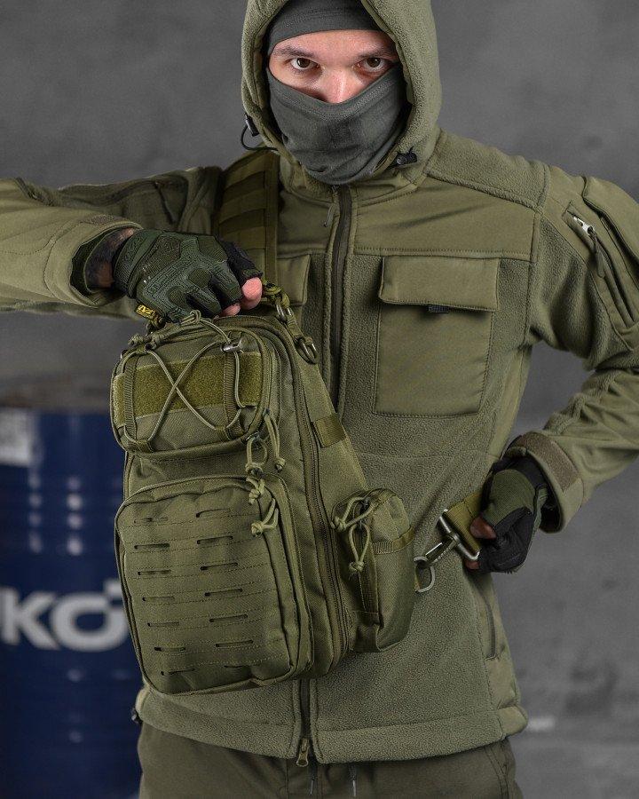 Сумка-слінг тактична SILVER KNIGHT oliva 9л  ОН3275, фото 1