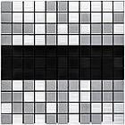 Самоклеюча алюмінієва плитка 300х300х3мм Срібна із чорним мозаїка SW-00001825