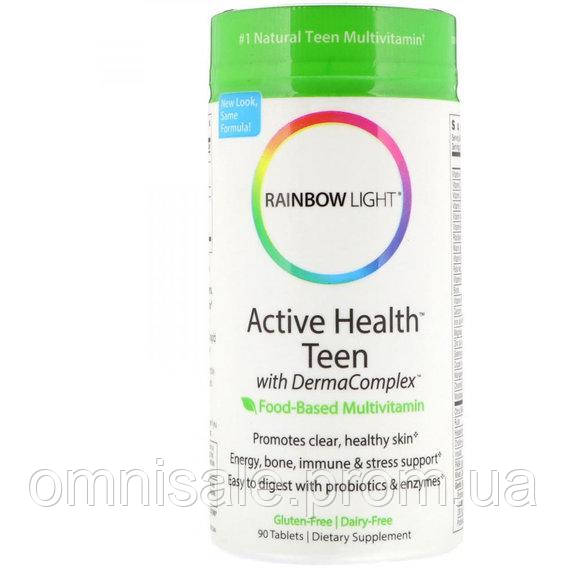Витаминно-минеральный комплекс Rainbow Light Active Health Teen Food-Based Multivitamin 90 Ta OE, код: 7683701 - фото 1 - id-p2154706137