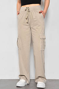 Штани жіночі напівбатальні сірого кольору р.4XL 175982P