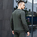 Всесезонний світшот Pobedov темно-зелений I'M UKRAINIAN, фото 2