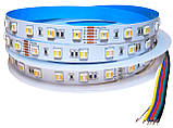 Світлодіодна стрічка 24V 5050(60LED/м) IP20 RGBCCT, фото 2