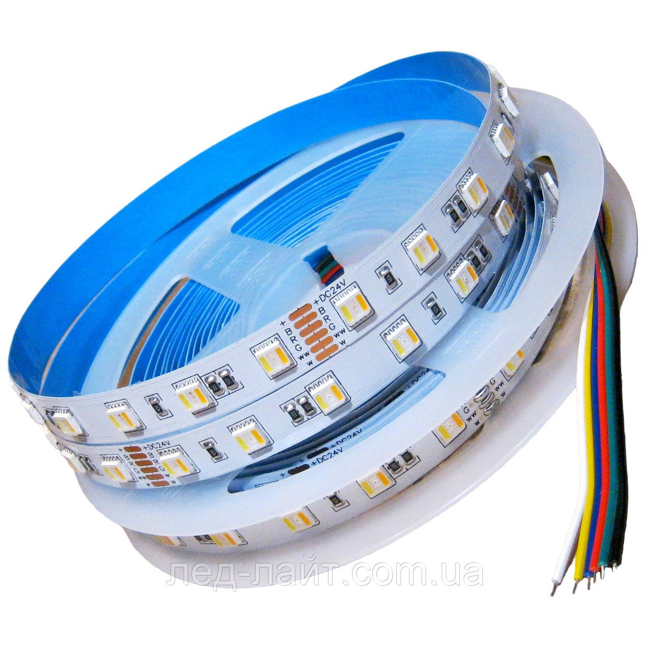 Світлодіодна стрічка 24V 5050(60LED/м) IP20 RGBCCT