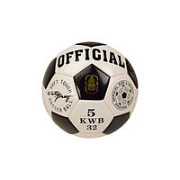 Мяч футбольный B26114 диаметр 21,8 см (Черный)