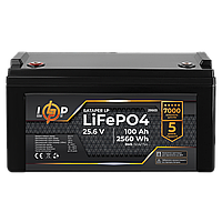 Аккумулятор LP LiFePO4 25,6V - 100 Ah (2560Wh) (BMS 150A/75А) пластик для ИБП