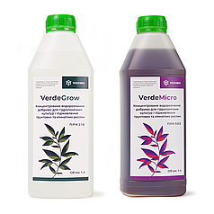 Набір добрив для гідропоніки і мікрозелені VerdeGrow (1 л) та VerdeMicro (1 л)
