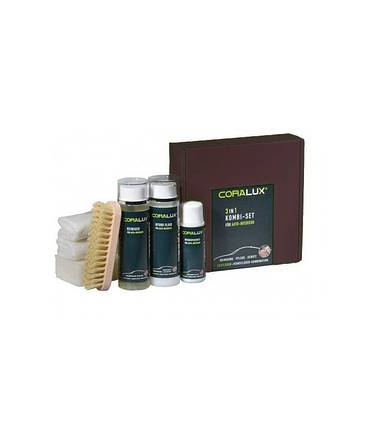 Комплект по догляду за автомобільною шкірою LCK CORALUX 3 in 1 Autocare kit, фото 1