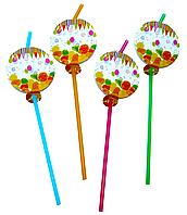 Трубочки для напоїв із насадками KOZA Style Мармелад 10шт/уп