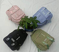 Подростковый школьный рюкзак для мальчиков и девочек Вместительный портфель на двойной молнии