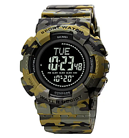 Часы мужские спортивные Skmei 2077 с компасом (Черные)часы мужские с хронографом мужские армейские водостойкие Камуфляж
