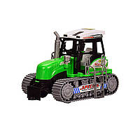 Трактор детский инерционный 668 в слюде (Зеленый)
