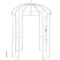 VEVOR беседка сад арка птичья клетка форма 9x6,6in для свадьбы сад белый