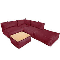 Комплект бескаркасной мебели Блэк Tia-Sport (sm-0692-2) бордовый GL, код: 6537676
