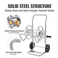 Тележка с катушкой для шланга VEVOR 200 футов. Надежная система подачи воды в сад на колесах