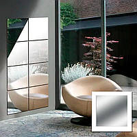 Дзеркало акрилове гнучке, дзеркальна наклейка, 40*40*0,15 см