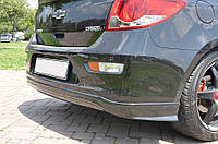 Накладка на задний бампер HB (Meliset, под покраску) для Chevrolet Cruze 2009-2015 гг