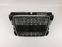 Решетка радиатора Audi A3 2008-2012год Черная с хромом (в стиле S-Line) от RS AUTOHOUSE