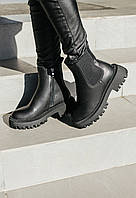 Жіночі черевики No Brand Черевики Leather Fur Black 40 m sale