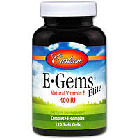 Витамин E Carlson Labs E-Gems Elite 400 IU 120 Soft Gels DM, код: 7645836