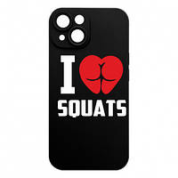 Чехол для iPhone 15 I love squats