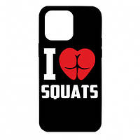 Чехол для iPhone 14 Pro Max I love squats