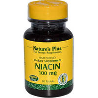 Ниацин Nature's Plus Niacin 100 mg 90 Tabs CP, код: 7518093