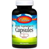 Пустые капсулы Carlson Labs Empty Vegetarian 2 200 Caps AM, код: 7645837