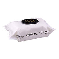 Влажные салфетки Unis Perfume White 2823 антибактериальные 84 шт