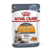 Royal Canin Hair & Skin Care Jelly 85 г / Роял Канин Интенс Бьюти корм для котов и кошек