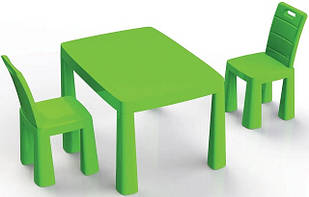 Игровой набор Стол и 2 стульчика, зеленый Doloni