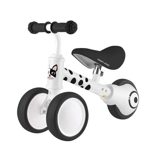 Біговел дитячий Profi Kids 6" 3-х колісний EVA, сталева рама, біло-чорний бульдог