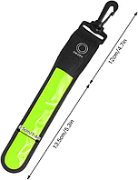 Светоотражающий светодиодный рюкзак Lixada, защитные полосы высокой видимости(зеленый)