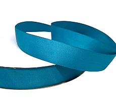 Репсова стрічка 2,5 см-ОПТ, колір темно-бірюзовий, 18 метрів, темно-бірюзовий