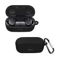 Чехол-накладка DK Silicone Candy Friendly с карабином для Bose QuietComfort Earbuds (black)