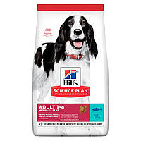 Сухой корм Hill's Science Plan для взрослых собак средних пород с тунцом и рисом - 12 кг Pan