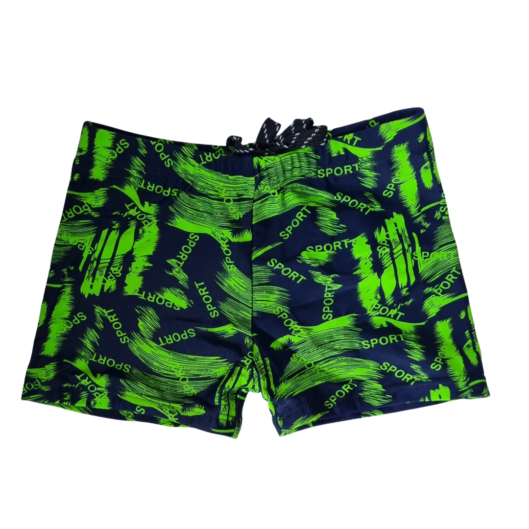 Дитячі плавки шорти боксери для хлопчиків 4-5 років для плавання басейну пляжу яскраві SG 0653 сині зелені