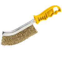 Щітка ручна з рифленого дроту NovoTools 250 мм жовта