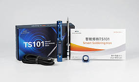 Паяльник TS101 24В, 65Вт (синій) програмований портативний