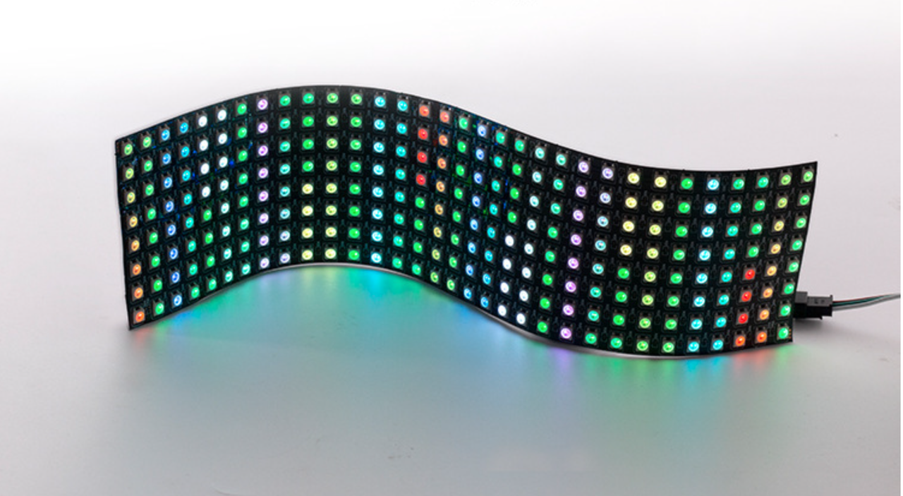 LED гнучка матриця WS2812B на світлодіодах 5050, 8х32(256LED), 5В