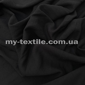 Льон Жатка однотонний Бохо Чорний