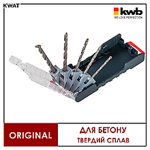 Набір свердел по бетону KWB PROMO Діаметр 4 - 10 мм 5 шт з твердосплавним наконечником