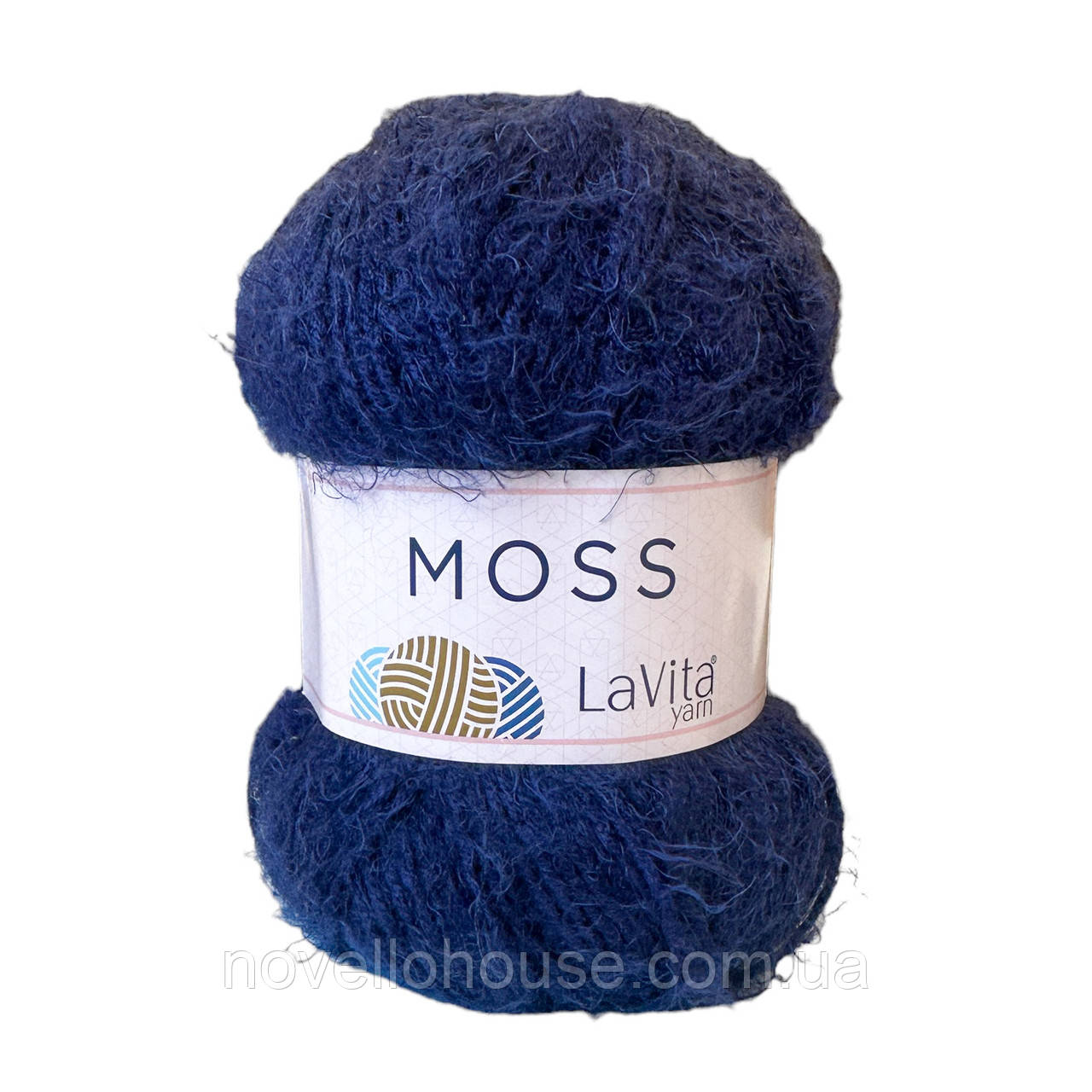 LaVita MOSS (Мосс) № 9818 темно-синій (Пряжа акрил, нитки для в'язання)