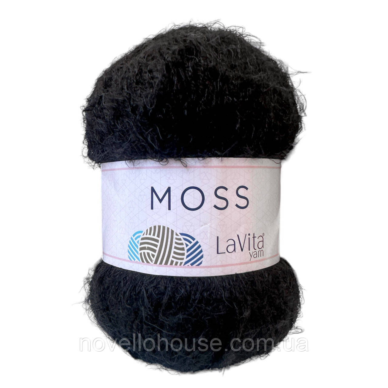 LaVita MOSS (Мосс) № 9500 чорний (Пряжа акрил, нитки для в'язання)