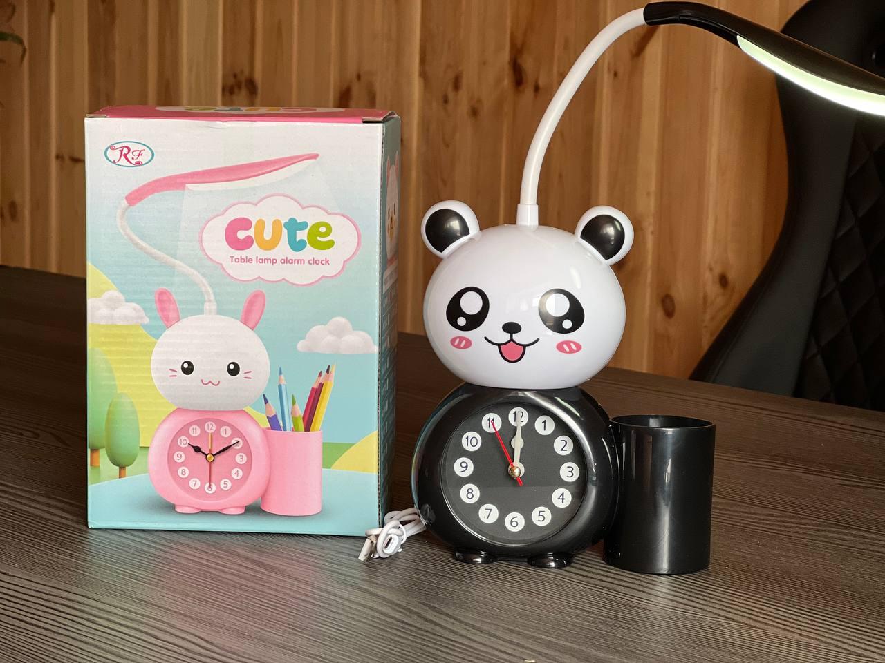 Дитячий годинник 3в1 (Часи + Настільна лампа +органайзер для ручок) Alarm clock XL-801