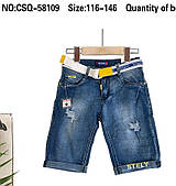 Дитячі джинсові бриджі для хлопчиків оптом SEAGULL 116--146 см