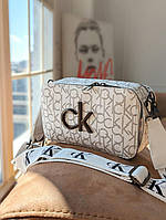 Стильна жіноча сумочка Calvin Klein з еко шкіри, модна сумка крос боді кольору в асортименті