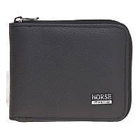 Чоловічий шкіряний гаманець Horse Imperial K1024-b чорний