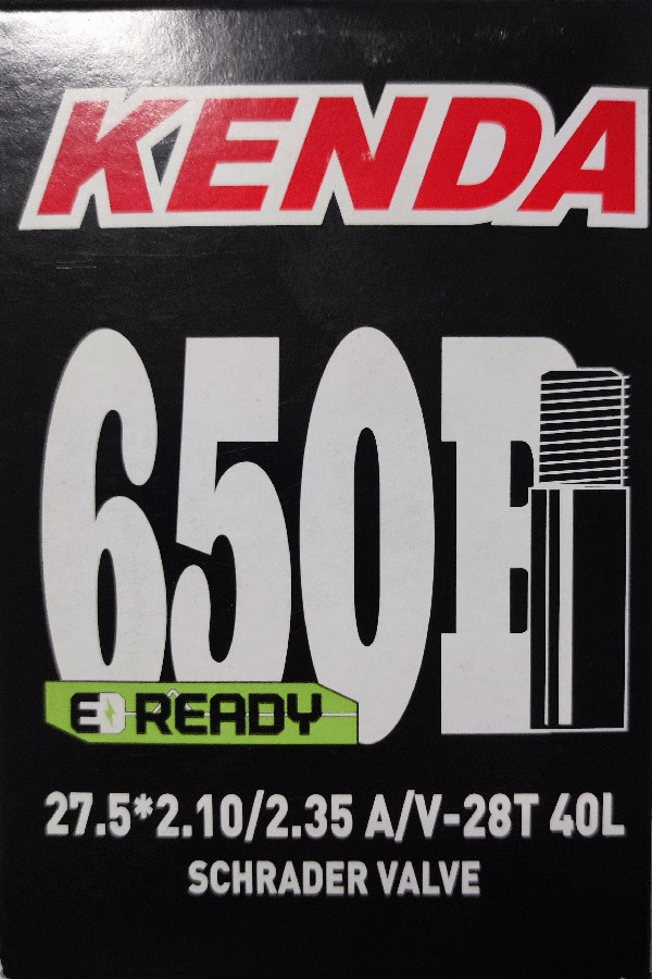 Камера велосипедна Kenda 27.5 x 2.10 / 2.35 (650B) AV вентиль 40 мм