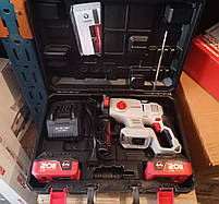 Перфоратор акумуляторний CROWN CT28010XS-4 BMC (2 АКБ 20 В/4.0 Ач, зарядне, кейс), фото 3